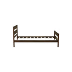 Twin Bed with Headboard & Footboard, Espresso, Space-Saving Design with Storage