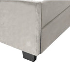 Queen Size Platform Bed with Gold Tufted Headboard, Trundle & Storage (600lb Capacity)