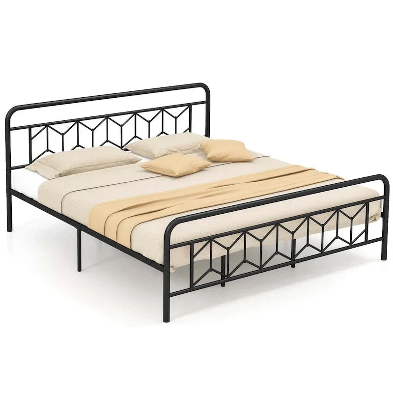 Twin/Full/Queen/King Size Bed Frame Mattress Foundation with