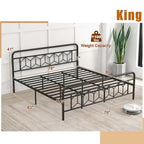 Twin/Full/Queen/King Size Bed Frame Mattress Foundation with