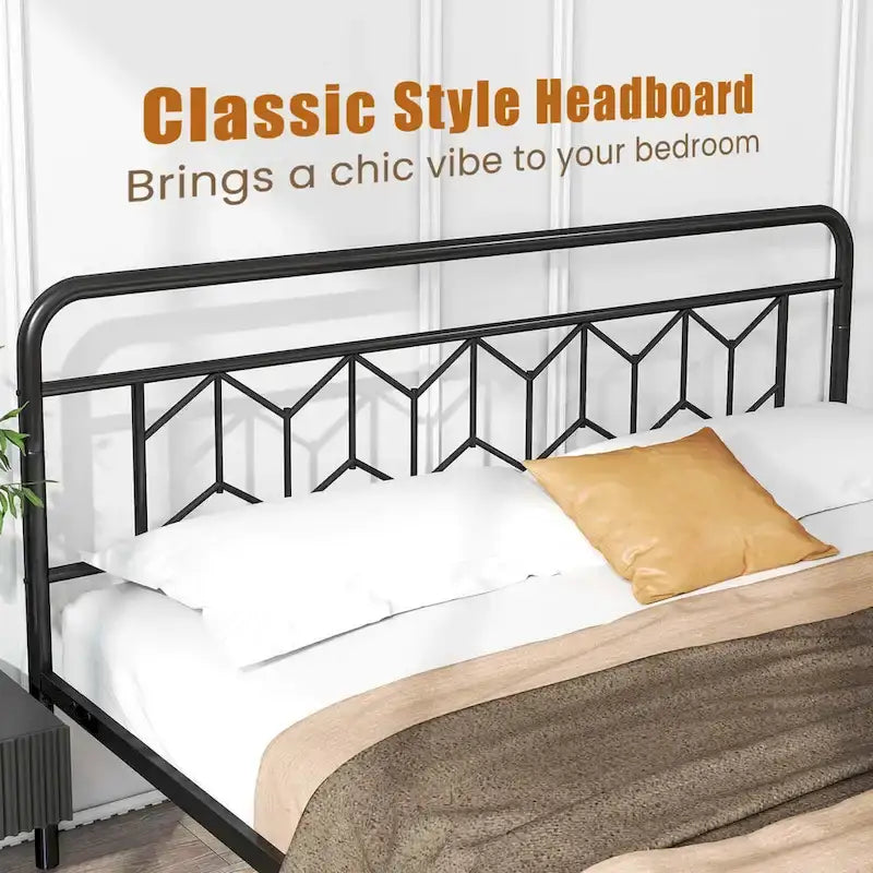Twin/Full/Queen/King Size Bed Frame Mattress Foundation with