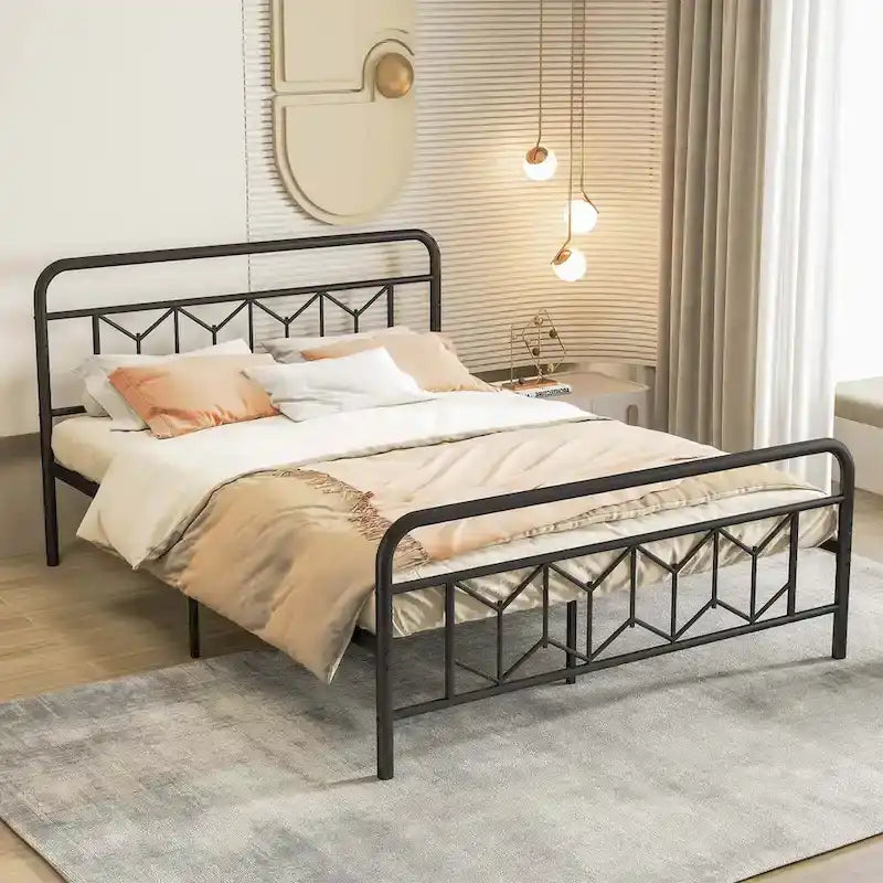 Twin/Full/Queen/King Size Bed Frame Mattress Foundation with