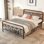 Twin/Full/Queen/King Size Bed Frame Mattress Foundation with