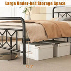 Twin/Full/Queen/King Size Bed Frame Mattress Foundation with