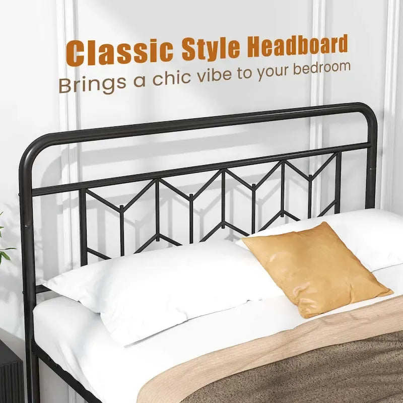 Twin/Full/Queen/King Size Bed Frame Mattress Foundation with
