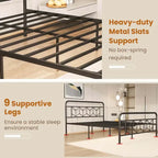 Twin/Full/Queen/King Size Bed Frame Mattress Foundation with
