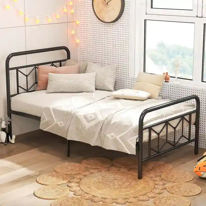 Twin/Full/Queen/King Size Bed Frame Mattress Foundation with