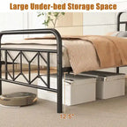 Twin/Full/Queen/King Size Bed Frame Mattress Foundation with