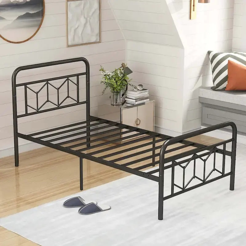 Twin/Full/Queen/King Size Bed Frame Mattress Foundation with