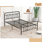 Twin/Full/Queen/King Size Bed Frame Mattress Foundation with