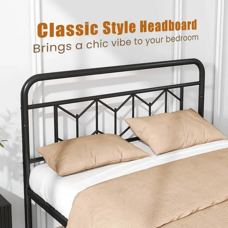 Twin/Full/Queen/King Size Bed Frame Mattress Foundation with
