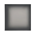 Table basse carrée laquée avec bandeau LED 16 couleurs, table de salon moderne avec plateau en verre trempé dépoli de 5 mm