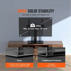 Meuble TV 55" avec support pivotant universel / sur roulettes, hauteur réglable - 42 pouces