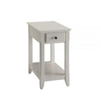 Space Saving Rectangular 23 Wooden Side End Table with Two Storage Shelve and One Drawer for Living Room - 13L X 22W x 23H