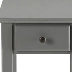 Space Saving Rectangular 23 Wooden Side End Table with Two Storage Shelve and One Drawer for Living Room - 13L X 22W x 23H