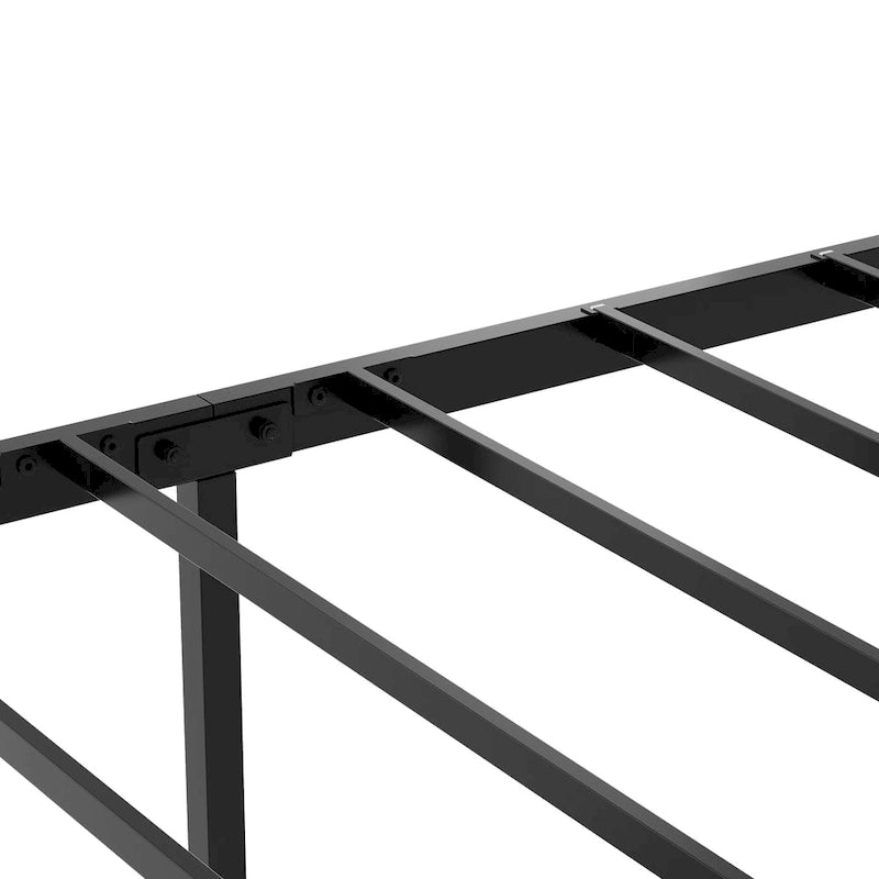Lit plateforme grand format avec tête de lit LED RVB, rangement et prises de chargement USB
