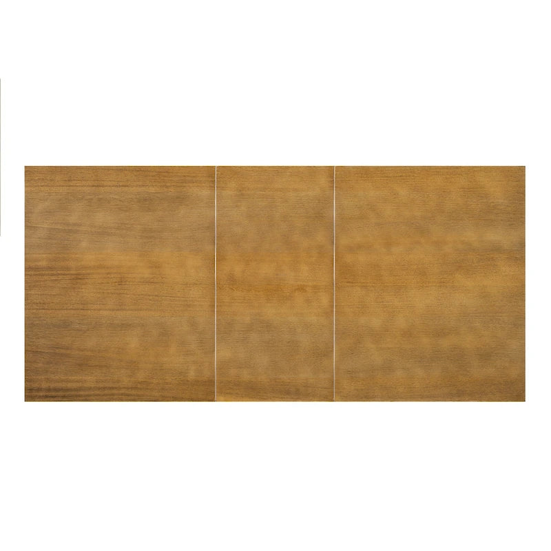 Ensemble de salle à manger extensible 6 pièces style rustique avec rallonge et banc