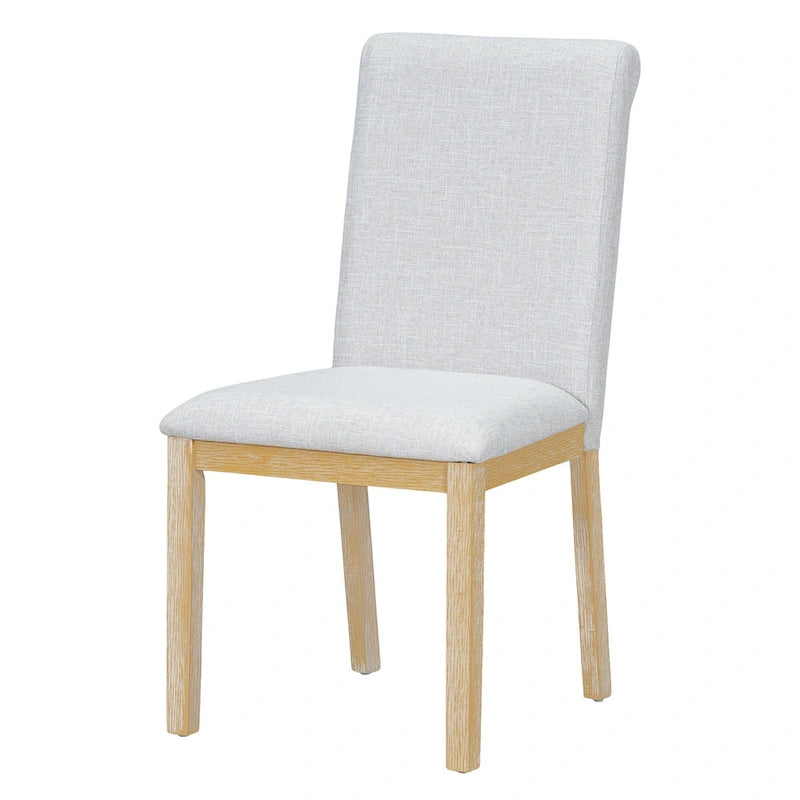 Ensemble de salle à manger extensible 6 pièces style rustique avec rallonge et banc