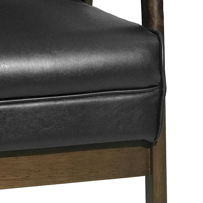 25.75 High Back Faux Leather Accent Chair