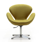 Chaise pivotante réglable contemporaine framboise