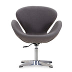 Chaise pivotante réglable contemporaine framboise
