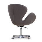 Chaise pivotante réglable contemporaine framboise
