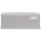 Banc de rangement avec 4 portes et étagères réglables