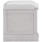Banc de rangement avec 4 portes et étagères réglables