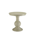 HomeRoots 26 White Solid And Manufactured Wood Round End Table - 26