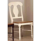 Table à manger ronde avec rallonge papillon et 4 chaises Napoléon