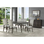 80-Inch Wooden Dining Table - Grey