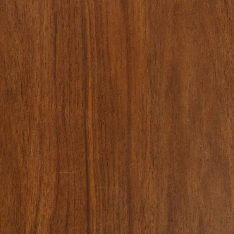 Table basse ronde du milieu du siècle en placage de noyer avec pieds fuseau