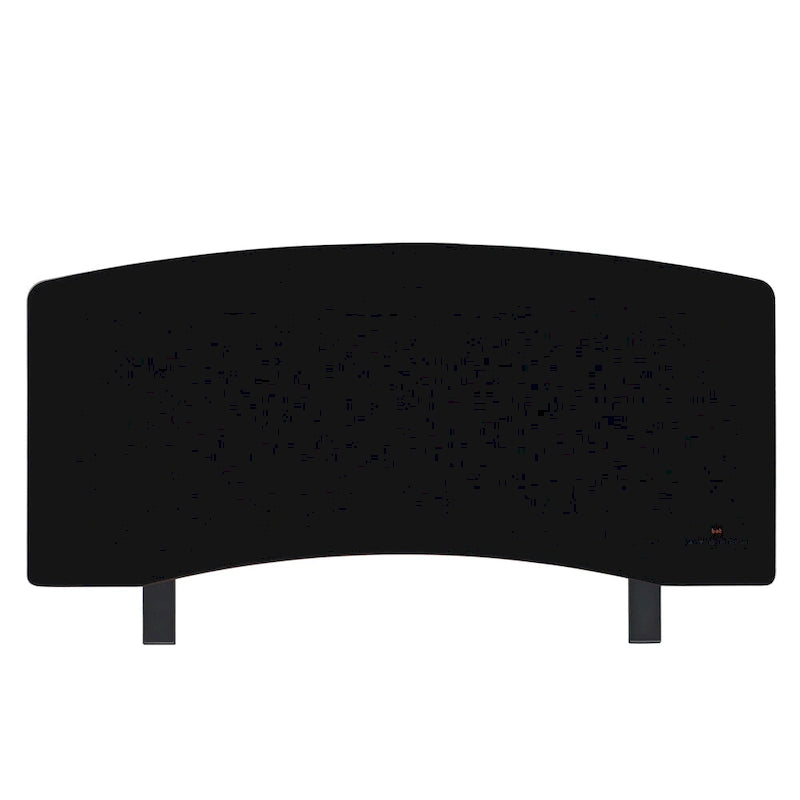 Bureau assis-debout réglable en hauteur avec plateau en verre et station de recharge USB