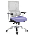 Fauteuil de direction ergonomique en maille respirante avec support lombaire réglable et assise en tissu personnalisé