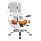 Fauteuil de direction ergonomique en maille respirante avec support lombaire réglable et assise en tissu personnalisé