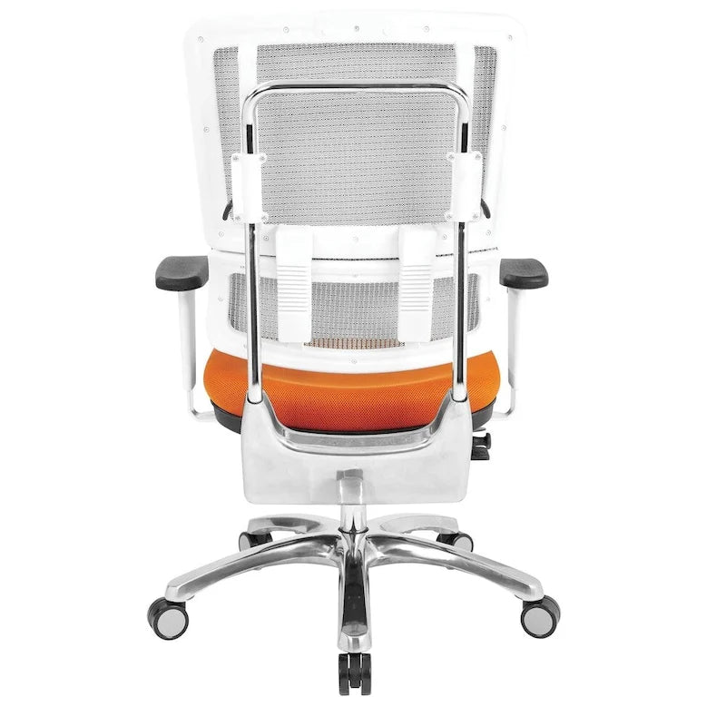 Fauteuil de direction ergonomique en maille respirante avec support lombaire réglable et assise en tissu personnalisé