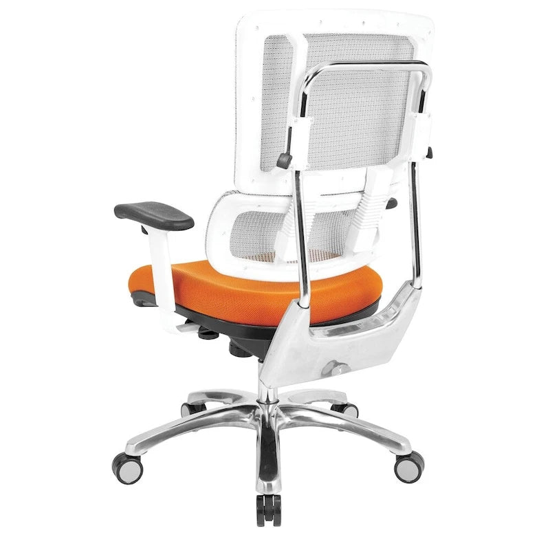 Fauteuil de direction ergonomique en maille respirante avec support lombaire réglable et assise en tissu personnalisé
