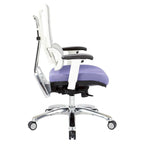 Fauteuil de direction ergonomique en maille respirante avec support lombaire réglable et assise en tissu personnalisé