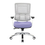 Fauteuil de direction ergonomique en maille respirante avec support lombaire réglable et assise en tissu personnalisé