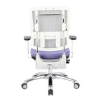 Fauteuil de direction ergonomique en maille respirante avec support lombaire réglable et assise en tissu personnalisé