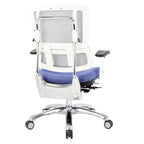 Fauteuil de direction ergonomique en maille respirante avec support lombaire réglable et assise en tissu personnalisé