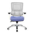Fauteuil de direction ergonomique en maille respirante avec support lombaire réglable et assise en tissu personnalisé