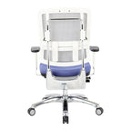Fauteuil de direction ergonomique en maille respirante avec support lombaire réglable et assise en tissu personnalisé