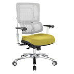 Fauteuil de direction ergonomique en maille respirante avec support lombaire réglable et assise en tissu personnalisé