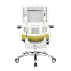 Fauteuil de direction ergonomique en maille respirante avec support lombaire réglable et assise en tissu personnalisé