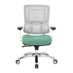 Fauteuil de direction ergonomique en maille respirante avec support lombaire réglable et assise en tissu personnalisé