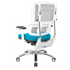 Fauteuil de direction ergonomique en maille respirante avec support lombaire réglable et assise en tissu personnalisé