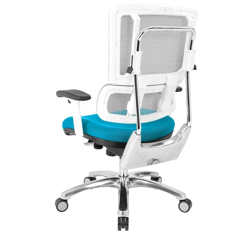 Fauteuil de direction ergonomique en maille respirante avec support lombaire réglable et assise en tissu personnalisé