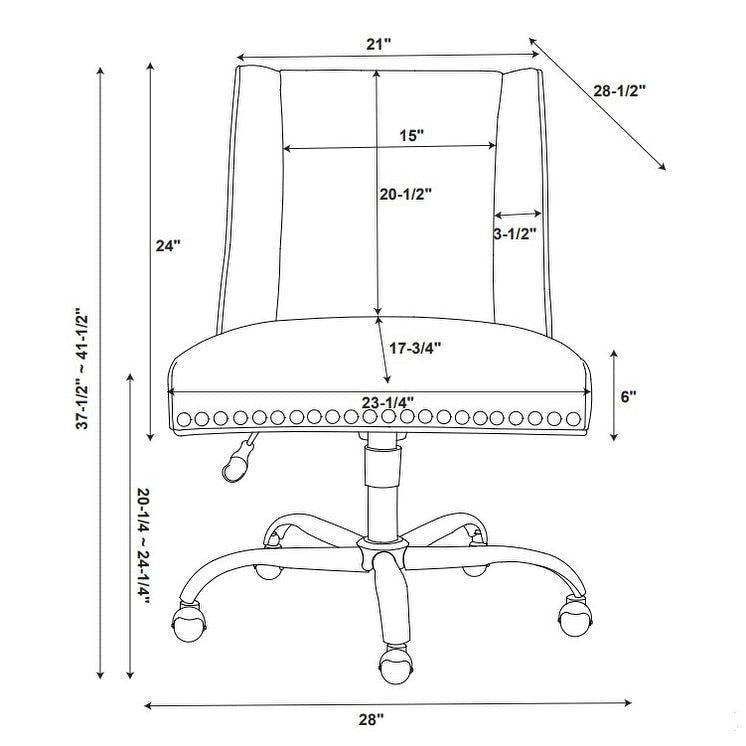 Fauteuil de bureau pivotant violet anthracite