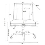 Fauteuil de bureau pivotant violet anthracite